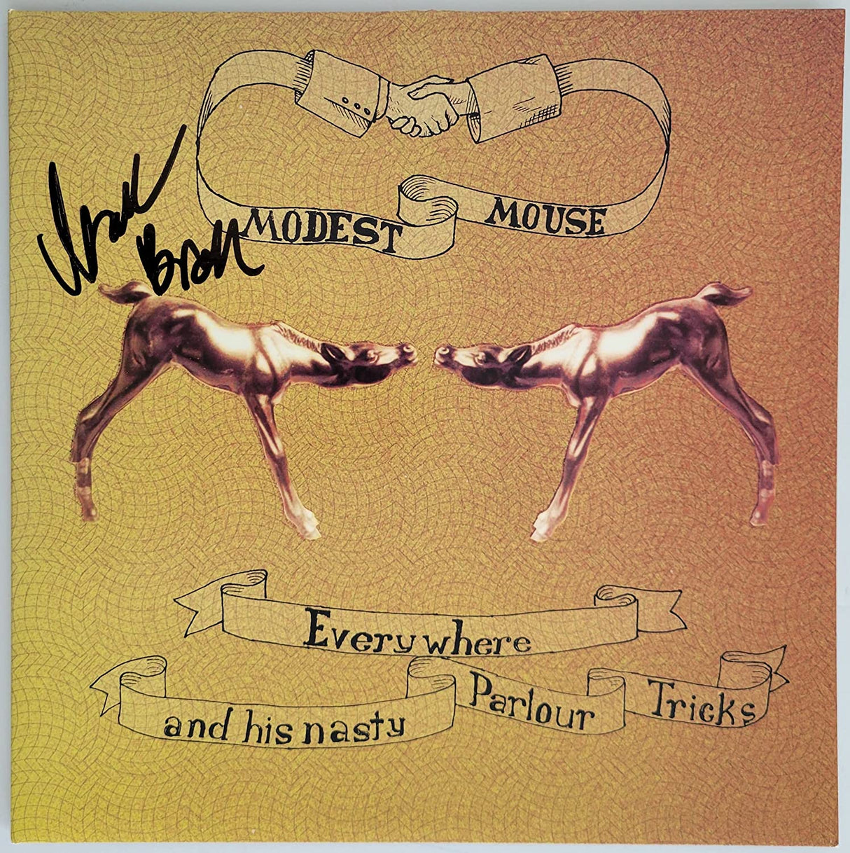 Isaac Brock signed Modest Mouse Everywhere And His Nasty Parlour album COA Proof STAR