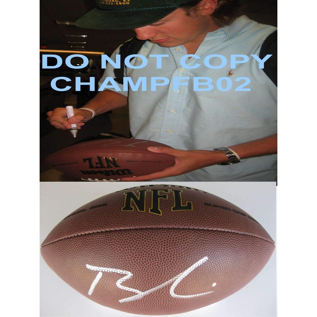 Blaine Gabbert San Francisco 49ers, Missouri Tigers signed, autographed NFL football - COA and proof