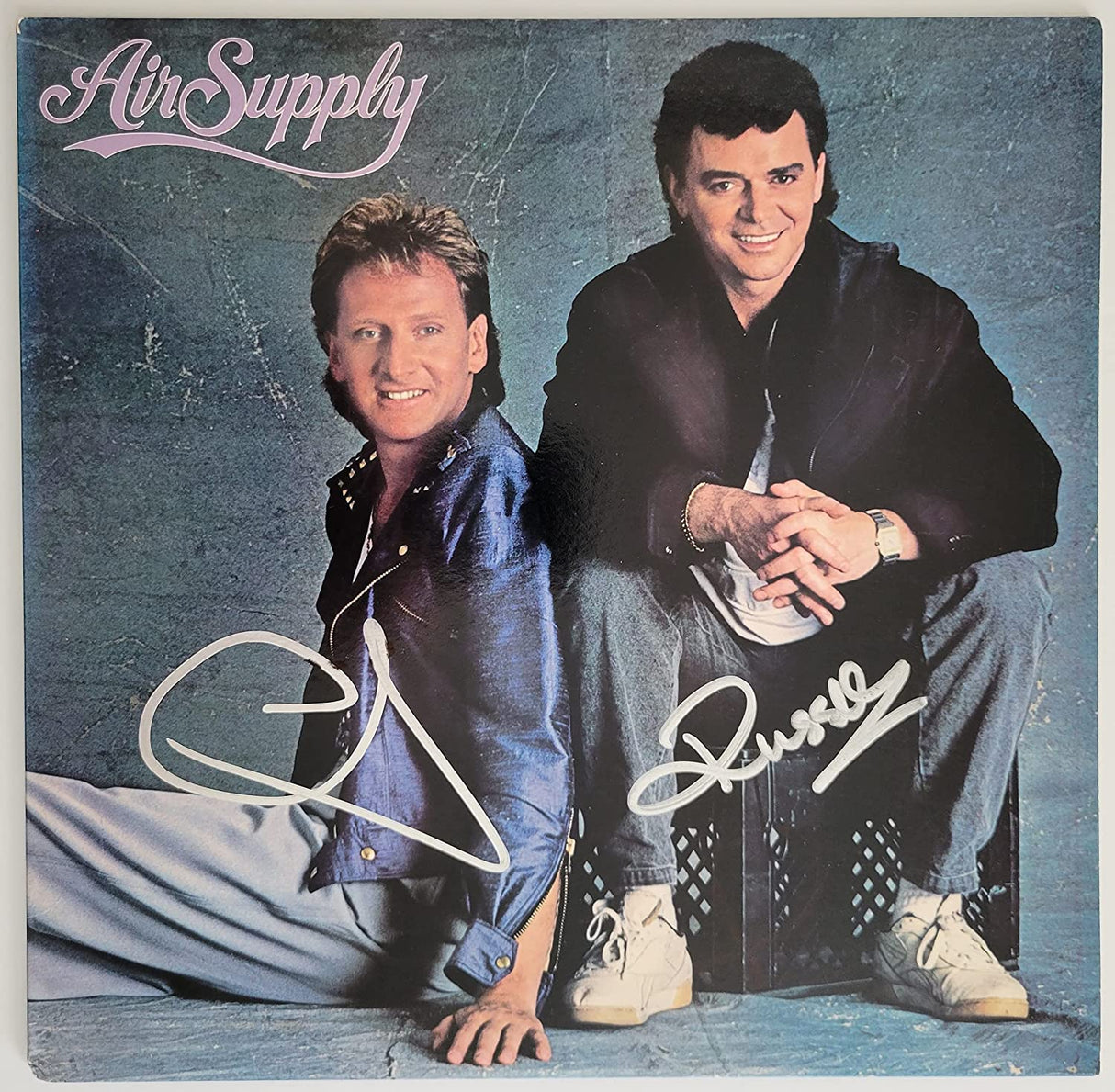 Russell Hitchcock Graham Russell signed Air Supply album COA proof autographed STAR