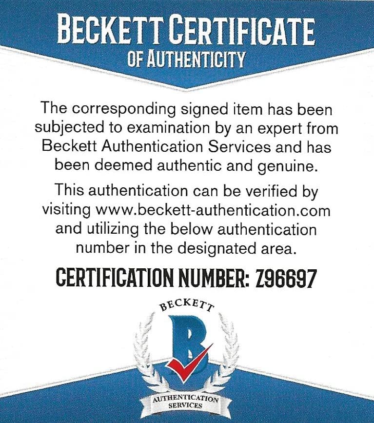 Teddy Bridgewater Panthers Broncos Vikings signed Duke football proof Beckett COA