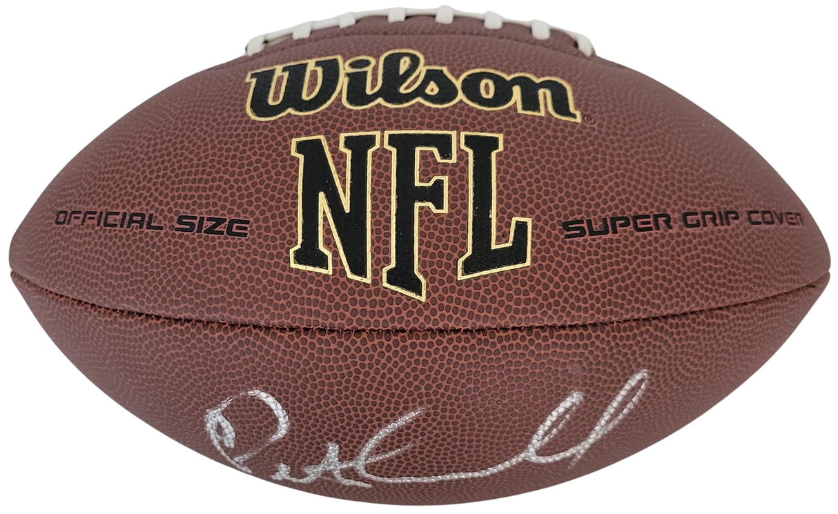 Pete Carroll Seattle Seahawks USC Trojans signed football proof COA autographed