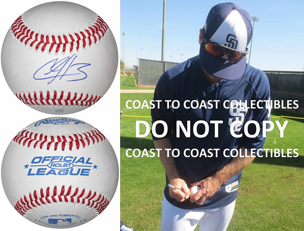 Chase Headley New York Yankees Padres signed autographed baseball COA proof