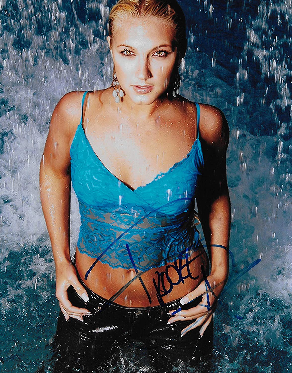 Brooke Hogan actress model autographed 8x10 photo COA STAR