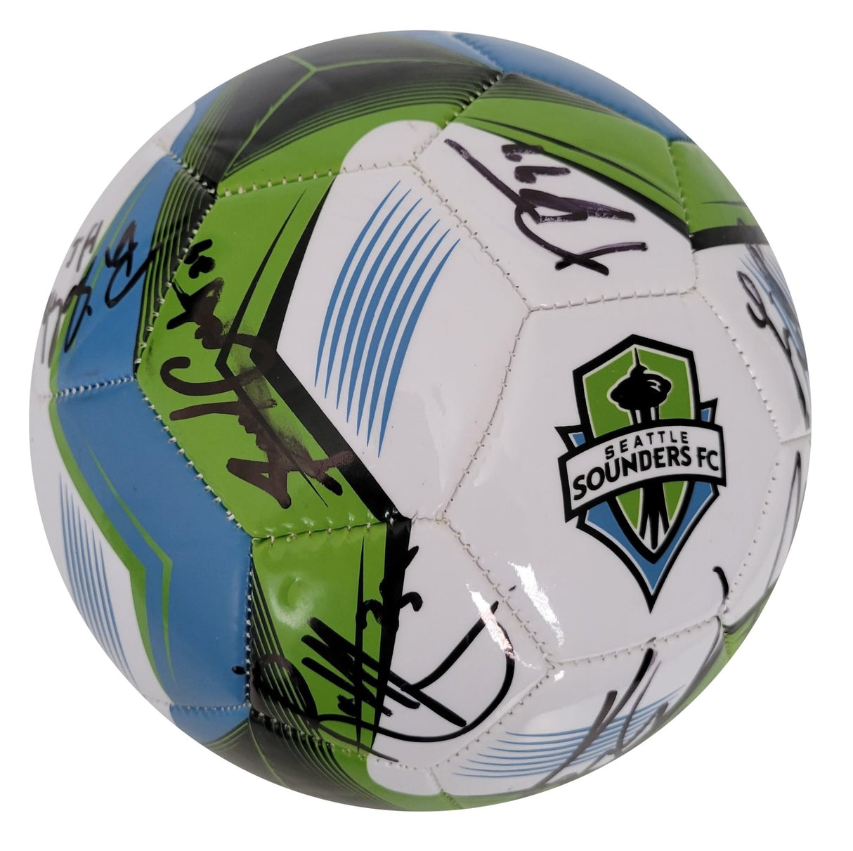 2023 Seattle Sounders FC team signed Logo soccer COA proof autographed