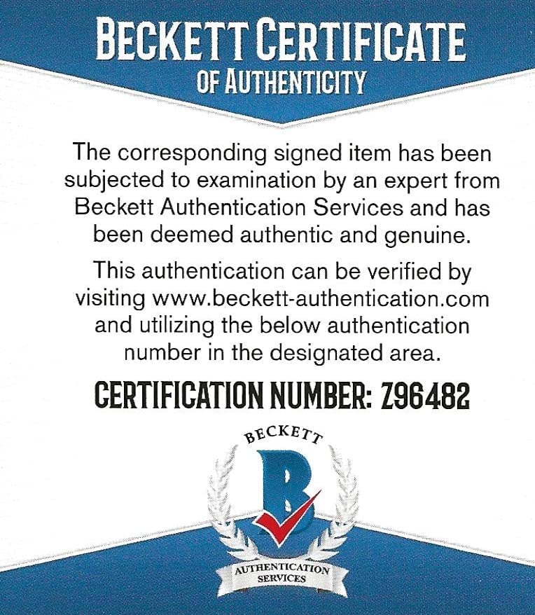 Ricky Watters 49ers Seahawks Eagles signed NFL football proof Beckett COA