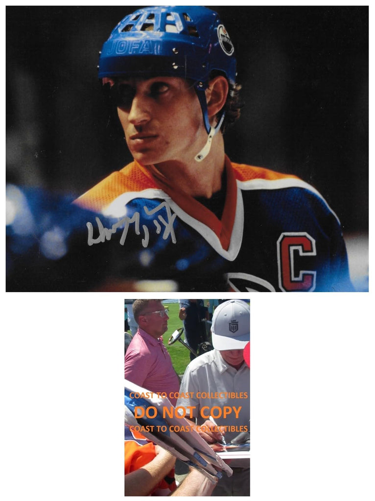 Wayne Gretzky signed Edmonton Oilers 8x10 photo COA proof autographed