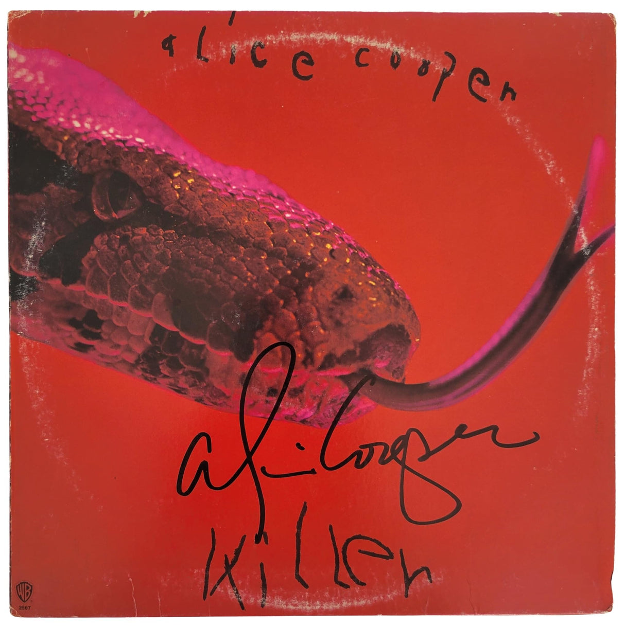 Alice Cooper signed Killer Album vinyl record Proof COA autographed STAR