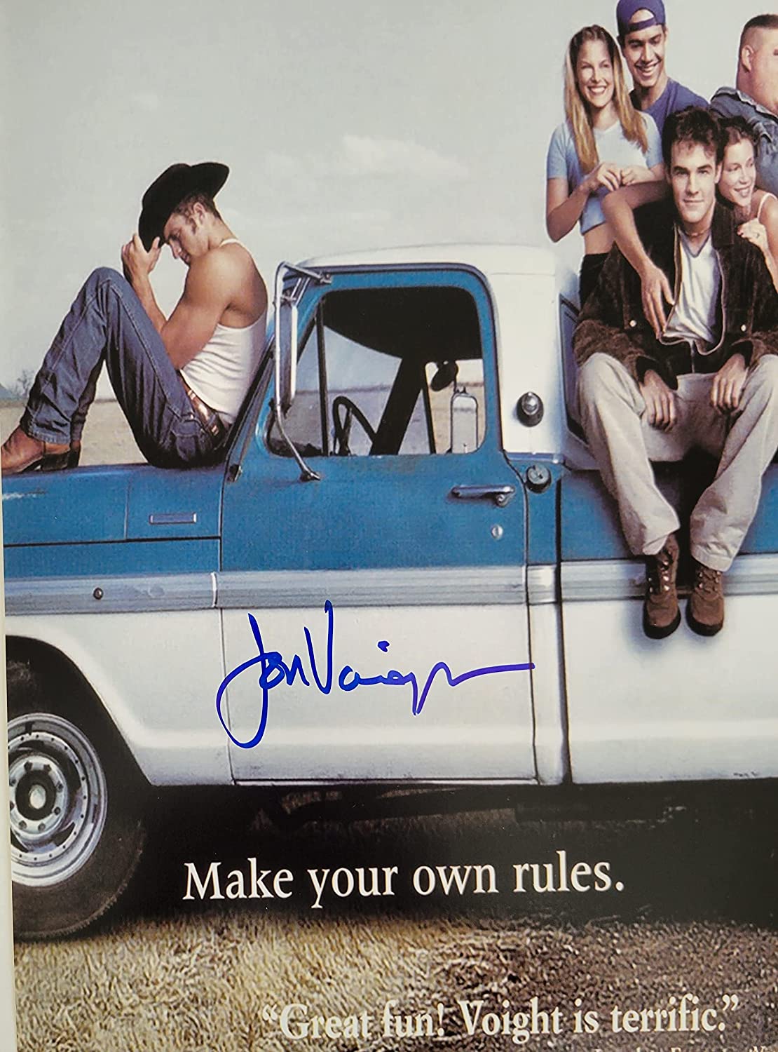 Jon Voight signed Varsity Blues Texas Coyotes 12x18 poster photo COA exact proof STAR