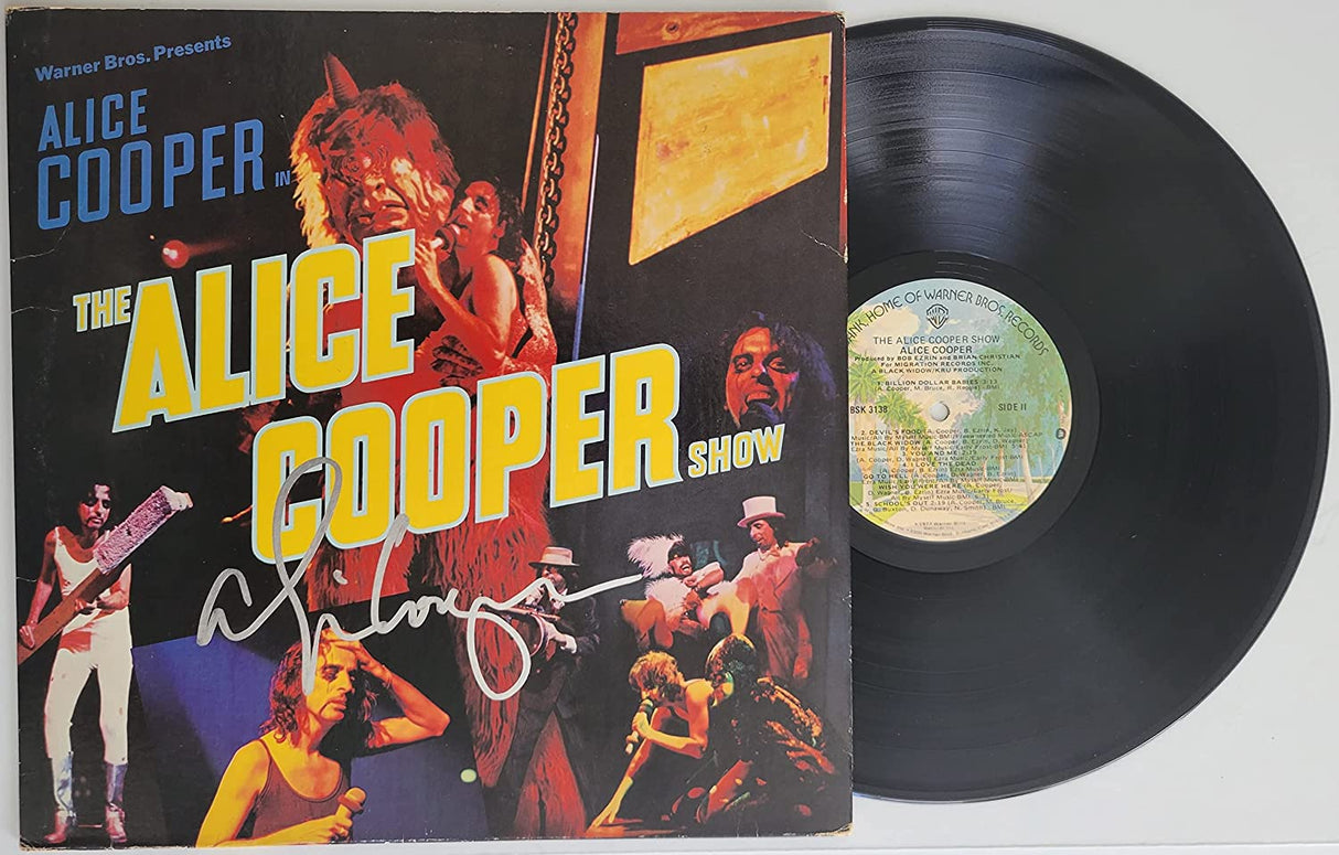 Alice Cooper signed Alice Cooper Show album COA autographed vinyl record exact proof STAR