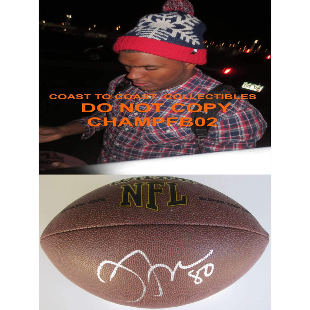 Julius Thomas, Miami Dolphins, Jaguars,Denver Broncos, Signed, Autographed, NFL Football, a COA with the Proof Photo of Julius Signing Will Be Included