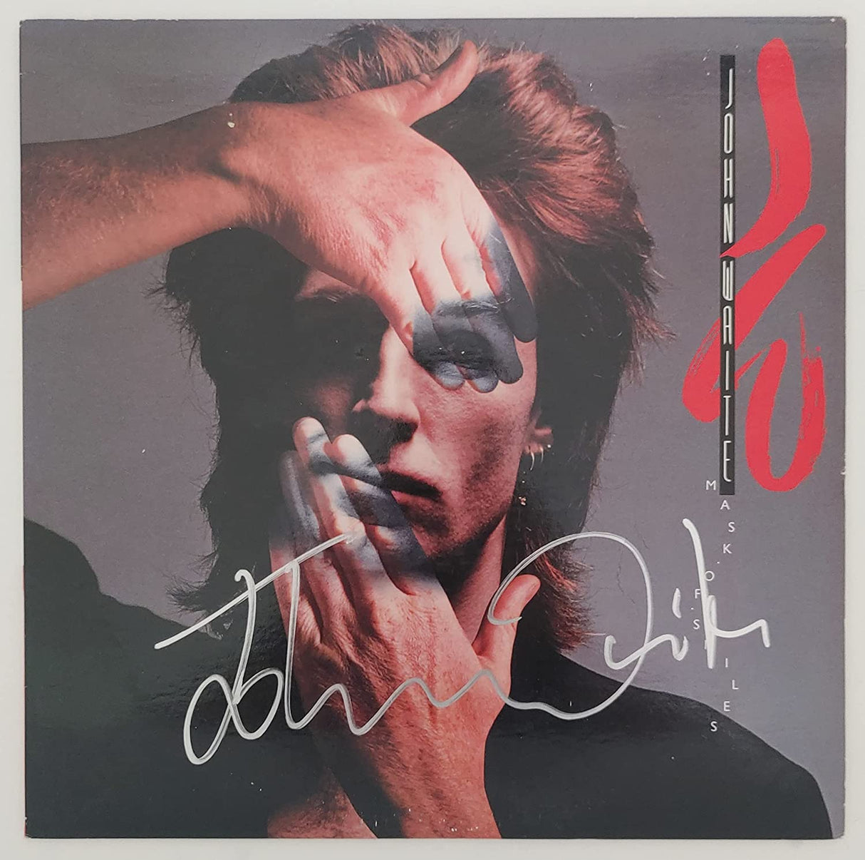 John Waite signed autographed Mask of Smiles album vinyl record proof Beckett STAR