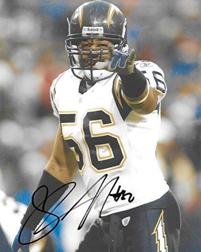 Shawne Merriman, San Diego Chargers, Signed, Autographed, 8x10 Photo, A COA With the proof photo of Shawne signing will be included.