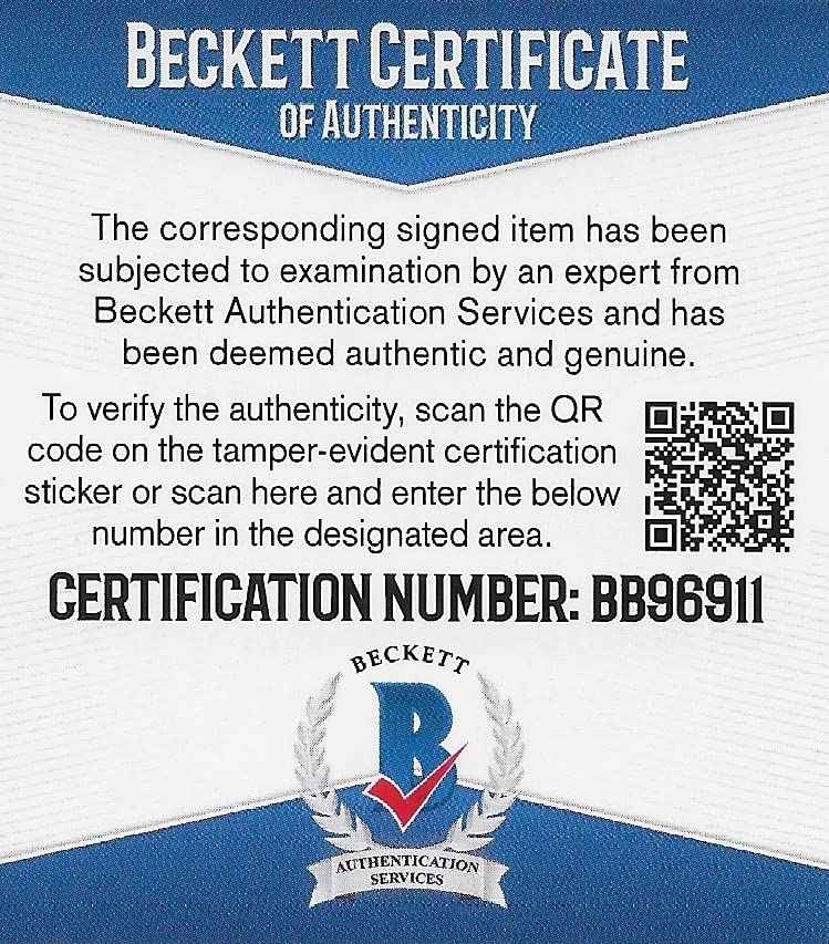 Adrian Peterson Minnesota Vikings signed Duke football proof Beckett COA autographed