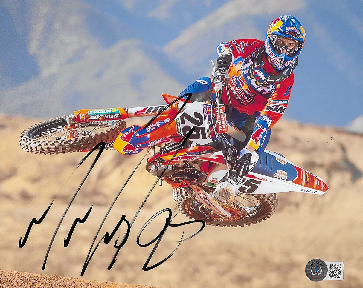 Marvin Musquin supercross motocross signed autographed 8x10 photo proof Beckett COA.