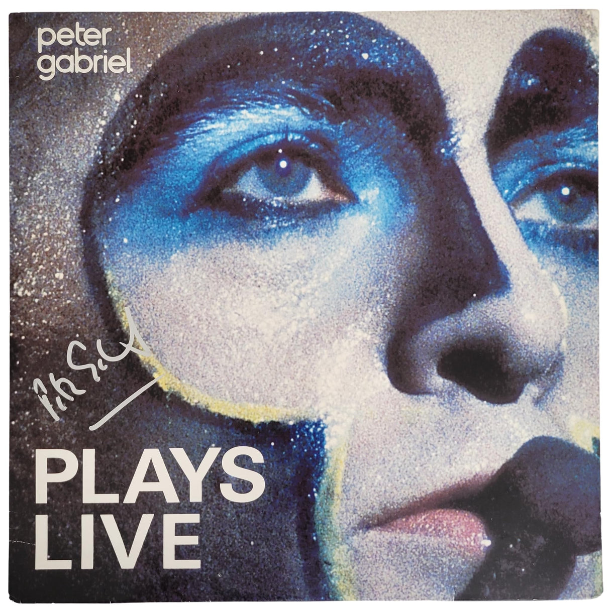 Peter Gabriel Signed Plays Live Album exact Proof COA Autographed Vinyl Record