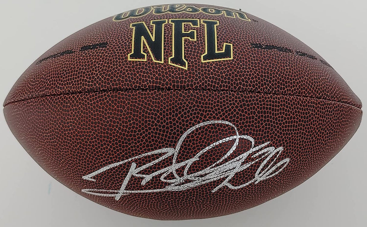 Rod Woodson Pittsburgh Steelers Raiders 49ers signed NFL football proof Beckett COA