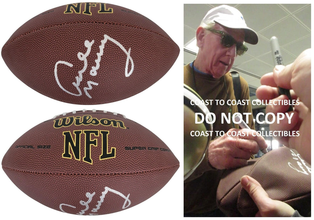 Archie Manning New Orleans Saints signed NFL football proof COA autographed