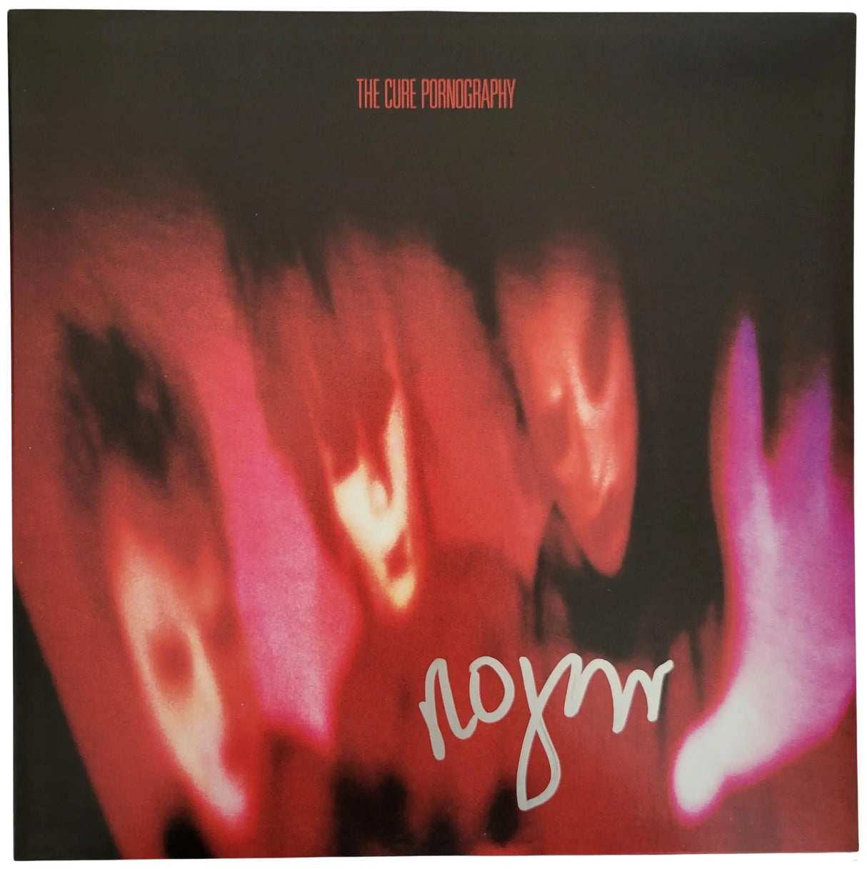 Robert Smith signed The Cure Pornography album, Vinyl Record COA proof Star
