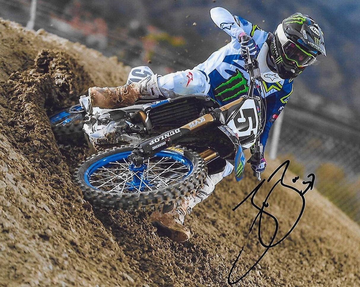 Justin Barcia supercross motocross signed,autographed,8x10 photo.proof COA