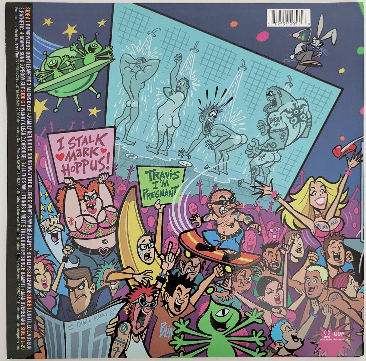 Mark Hoppus Tom Delonge signed Blink 182 album The Enema Strikes Back COA proof STAR autographed