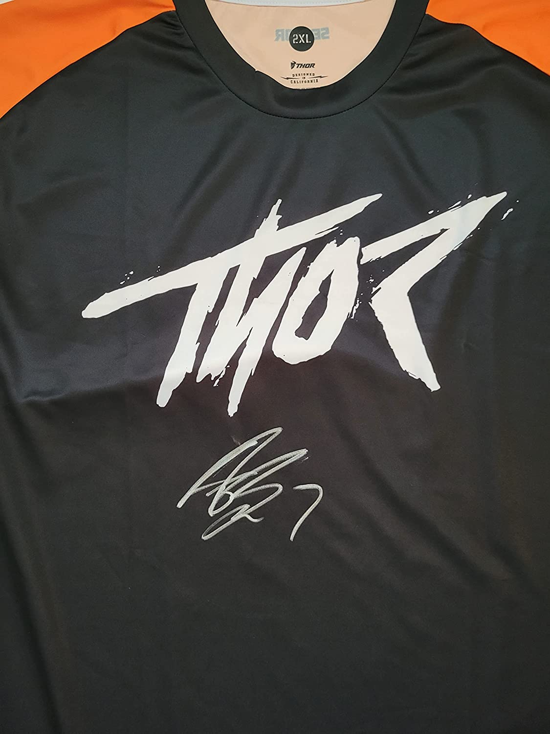 Aaron Plessinger Supercross Motocross signed Thor Jersey COA proof autographed