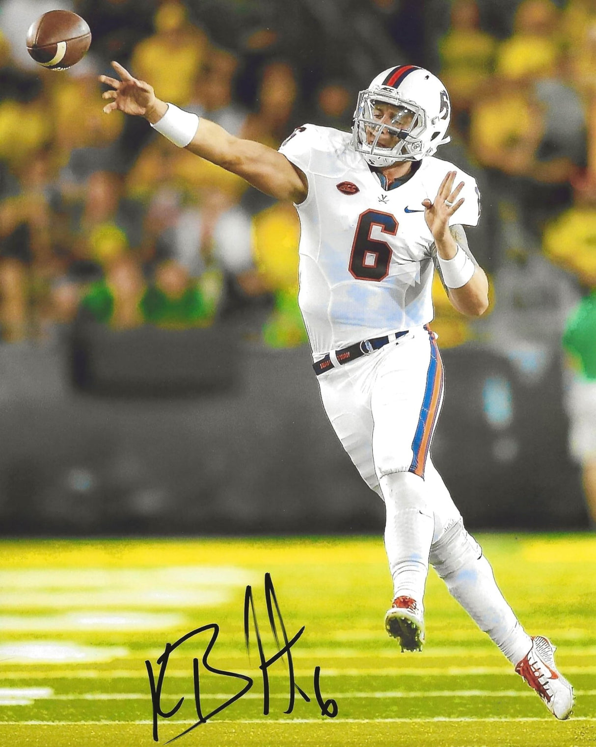 Kurt Benkert signed Virginia Cavaliers 8x10 football photo COA Proof.autographed.