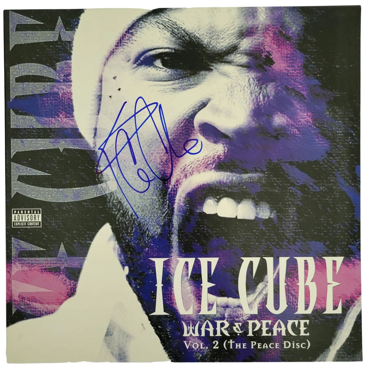 Ice Cube signed War & Peace Vol 2 (The Peace Disc) album vinyl Record COA proof STAR