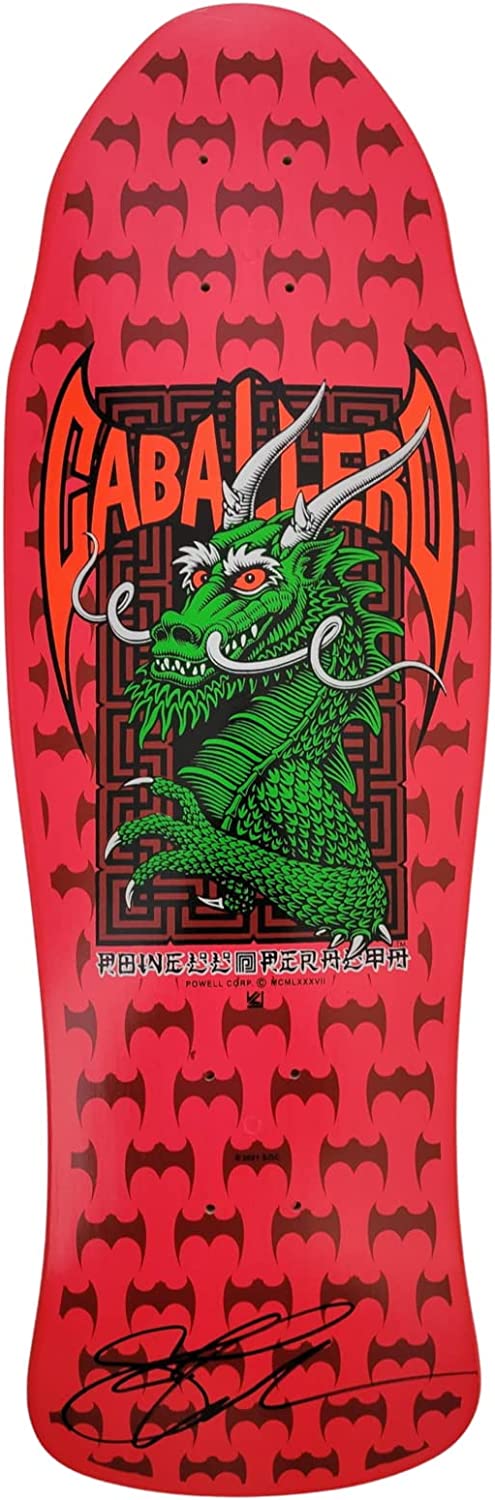 Steve Caballero signed Powell Peralta skateboard Deck proof COA autographed.