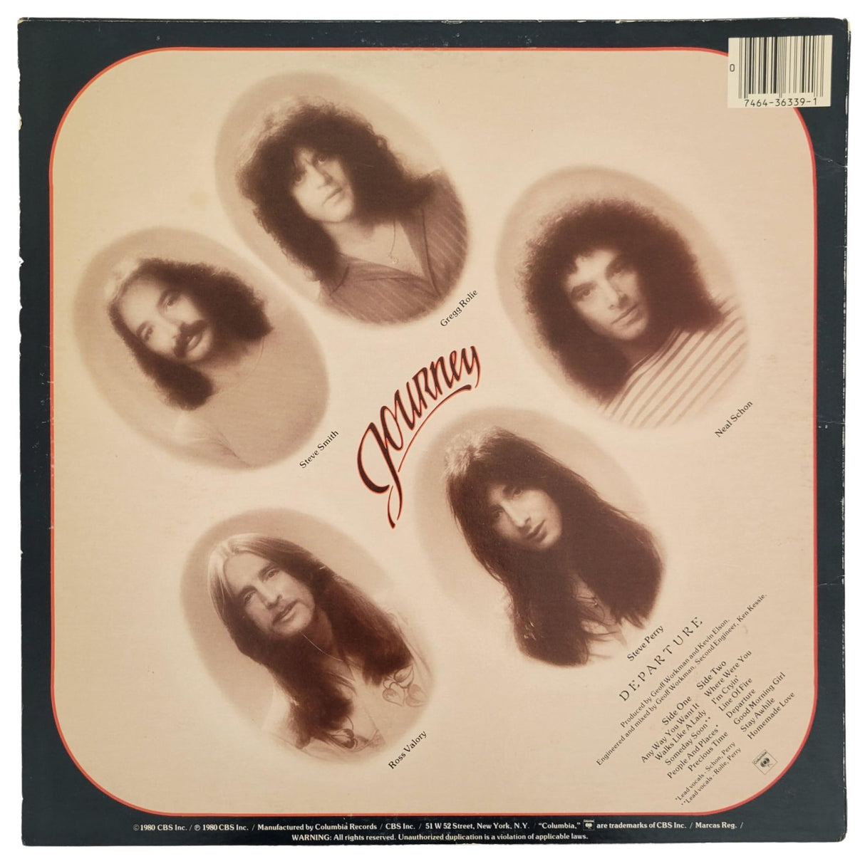 Neal Schon Signed Journey Departure Album