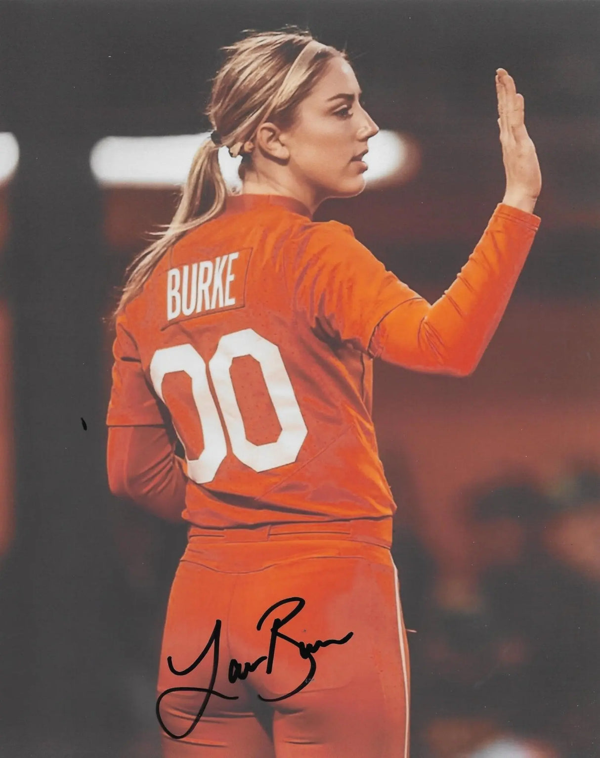 Lauren Burke signed Texas Longhorns 8x10 softball photo COA Proof autograhed Model