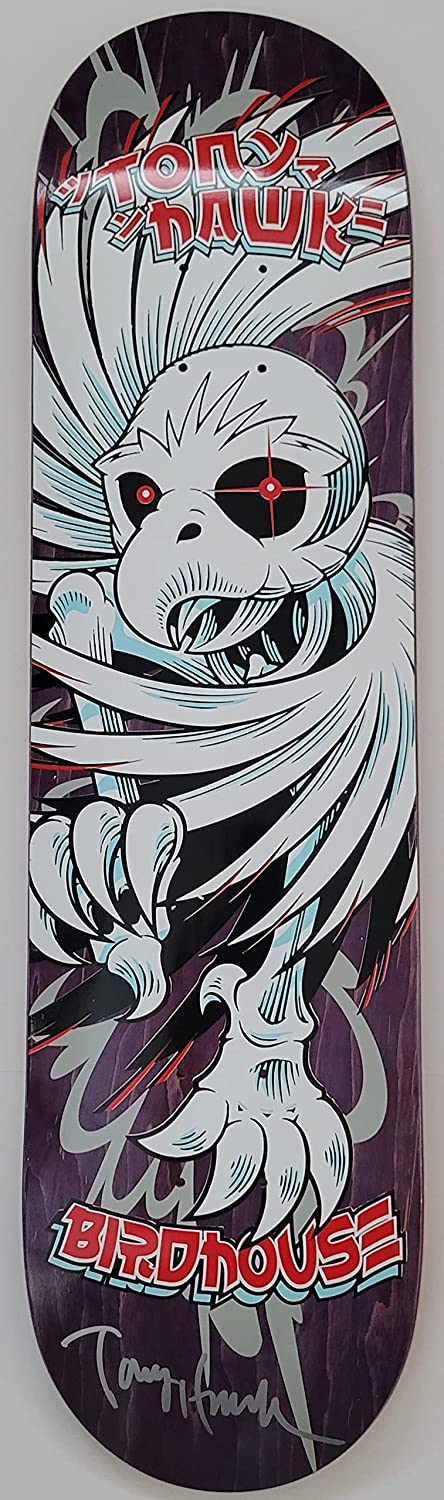 Tony Hawk signed Birdhouse skateboard Deck exact proof COA autographed.