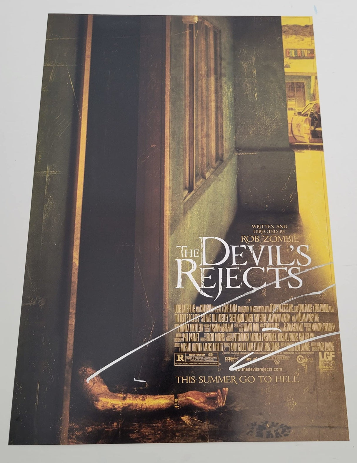 Rob Zombie signed The Devils Rejects 12x18 movie poster photo COA Proof star autographed