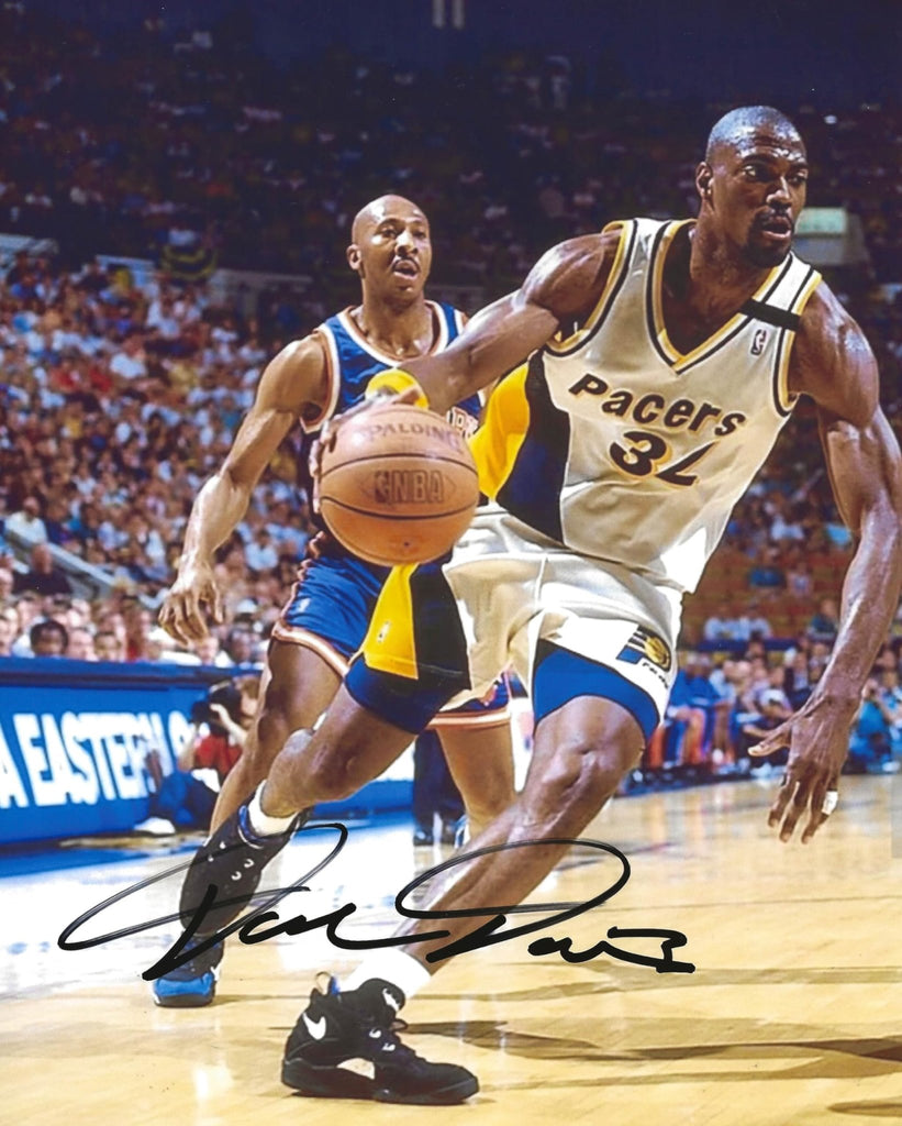 Dale Davis signed Indiana Pacers basketball 8x10 Photo COA autographed