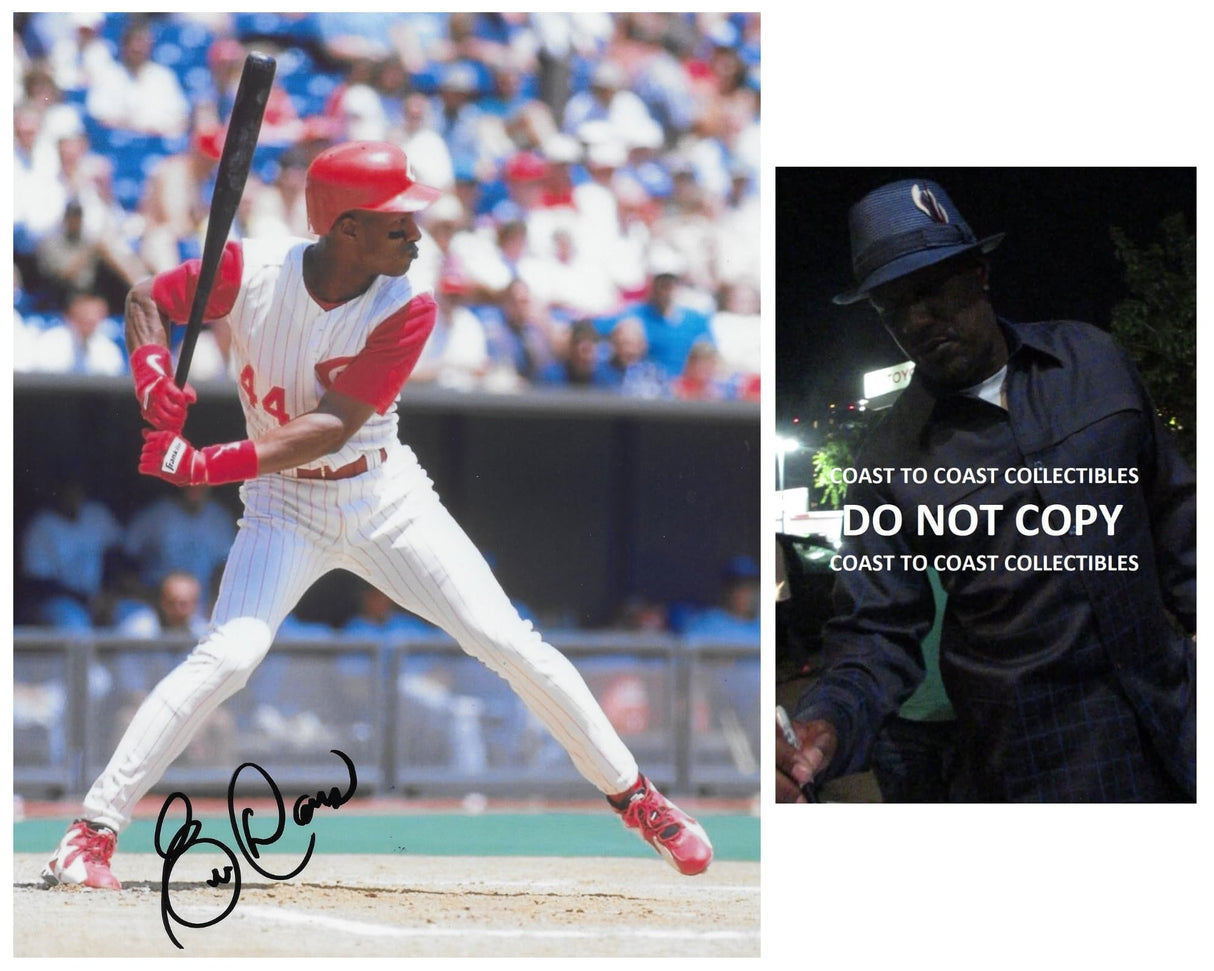Eric Davis signed Cincinnati Reds baseball 8x10 photo proof COA autographed
