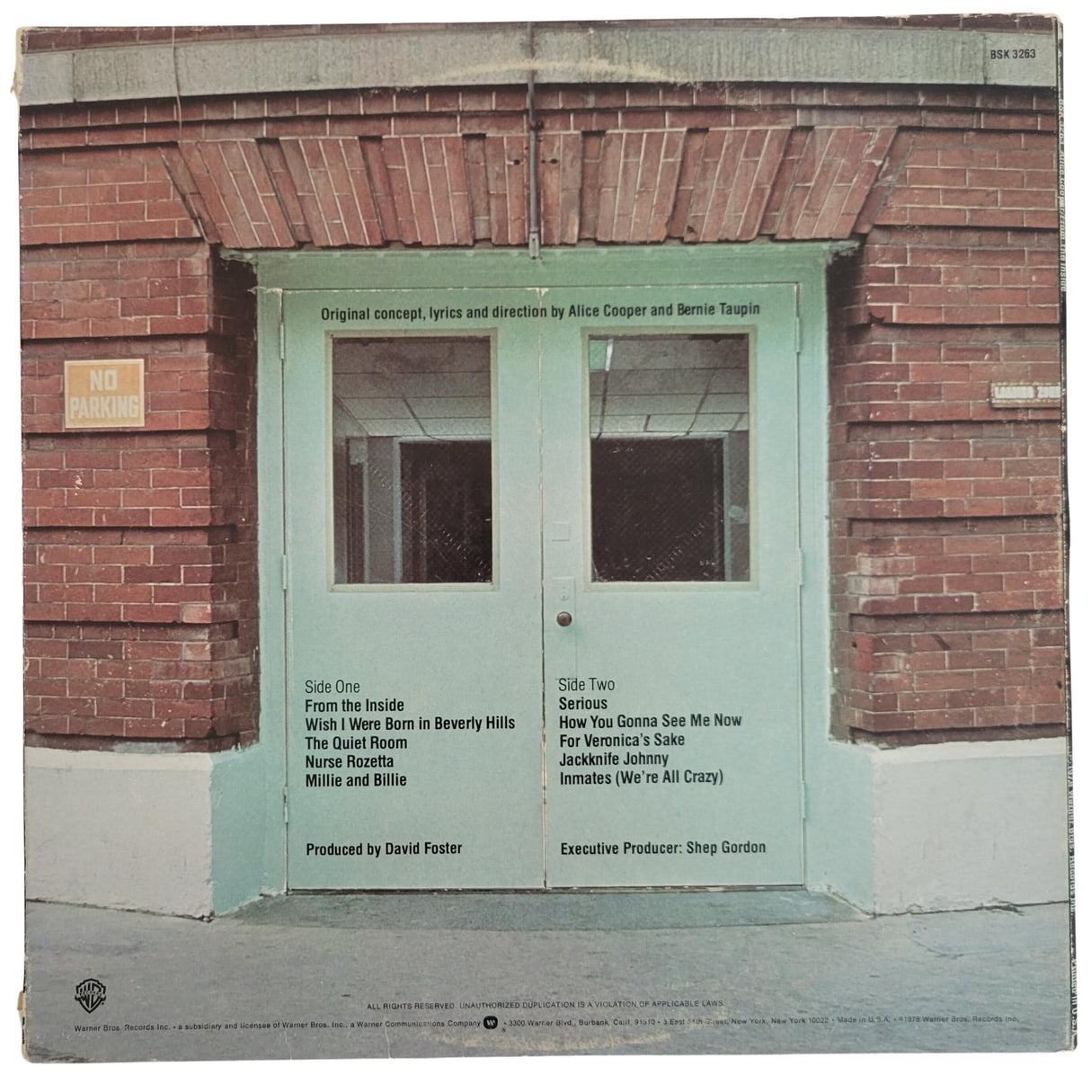 Alice Cooper signed From the Inside Album vinyl record Proof COA autographed STAR