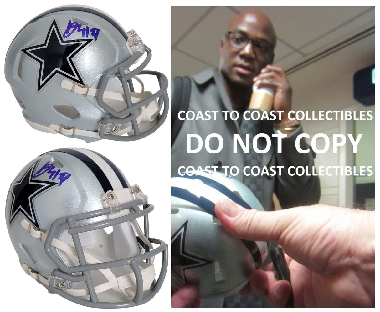DeMarcus Ware signed Dallas Cowboys mini football helmet proof COA autographed.