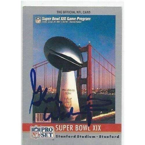 1990, Gene Washington, San Francisco 49ers, Signed, Autographed, Pro Set Football Card, Card # 19,