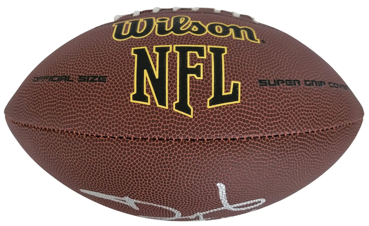 David Tyree Signed Football Proof COA Autographed New York Giants Syracuse