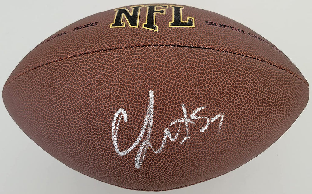 CJ Mosley New York Jets Baltimore Ravens signed football COA proof autographed
