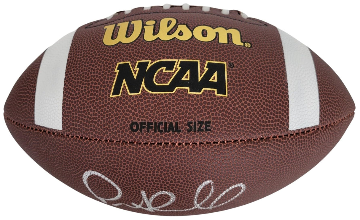 Pete Carroll USC Trojans Signed Football Proof COA Autographed