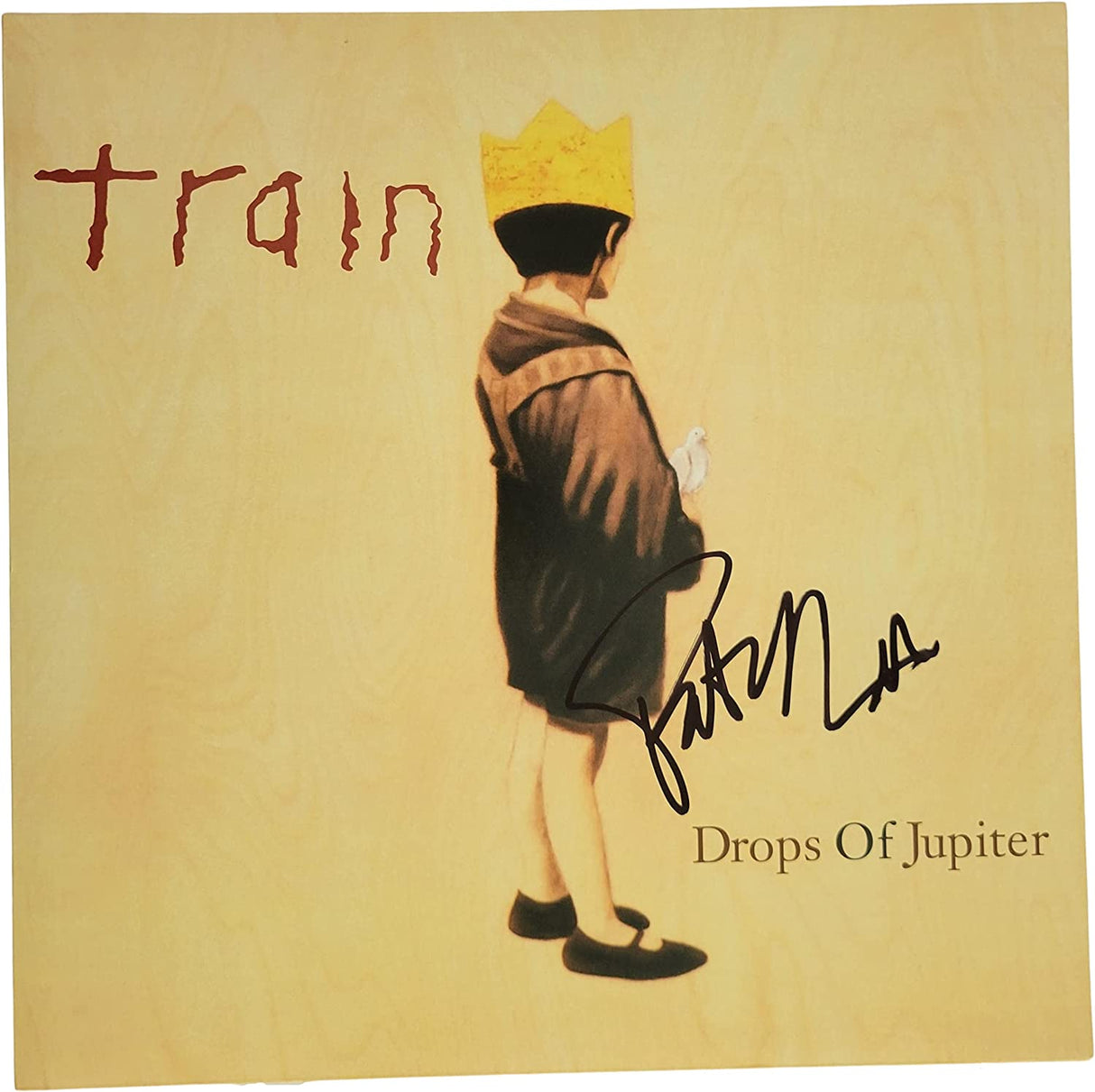 Patrick Monahan signed Train Drops of Jupiter album,vinyl COA proof autographed STAR