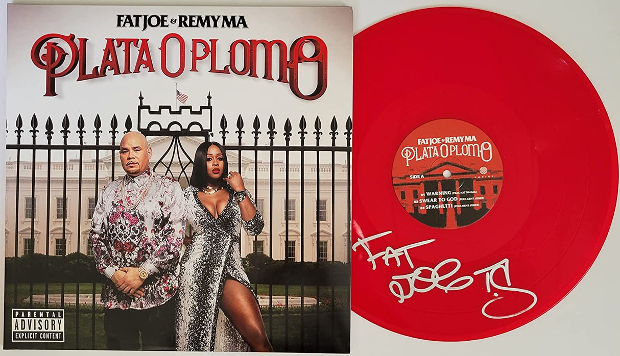 Fat Joe signed autographed Plata O Plomo album vinyl Record COA exact proof STAR