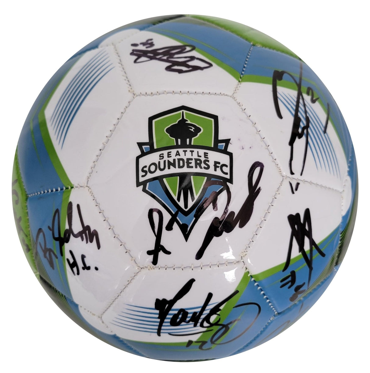 2023 Seattle Sounders FC team signed Logo soccer COA proof autographed