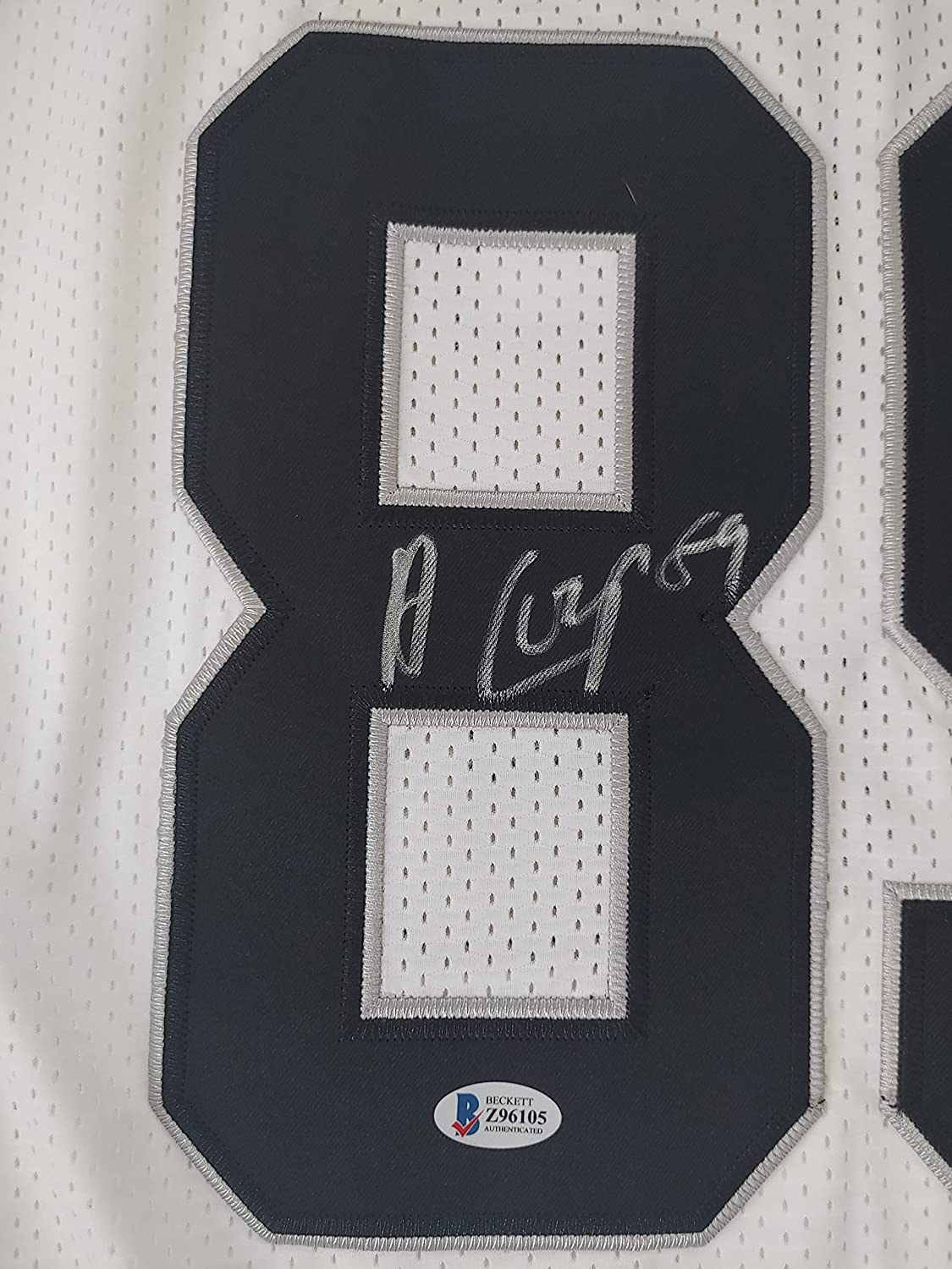 Amari Cooper signed Oakland Raiders football jersey proof Beckett COA autographed