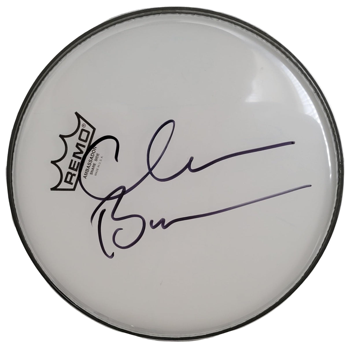 Clem Burke Blondie Drummer signed 10'' Drumhead COA exact proof autographed STAR