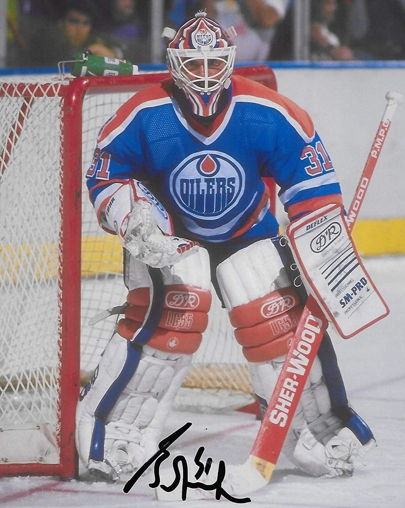 Grant Fuhr Edmonton Oilers signed autographed 8x10 Photo proof COA