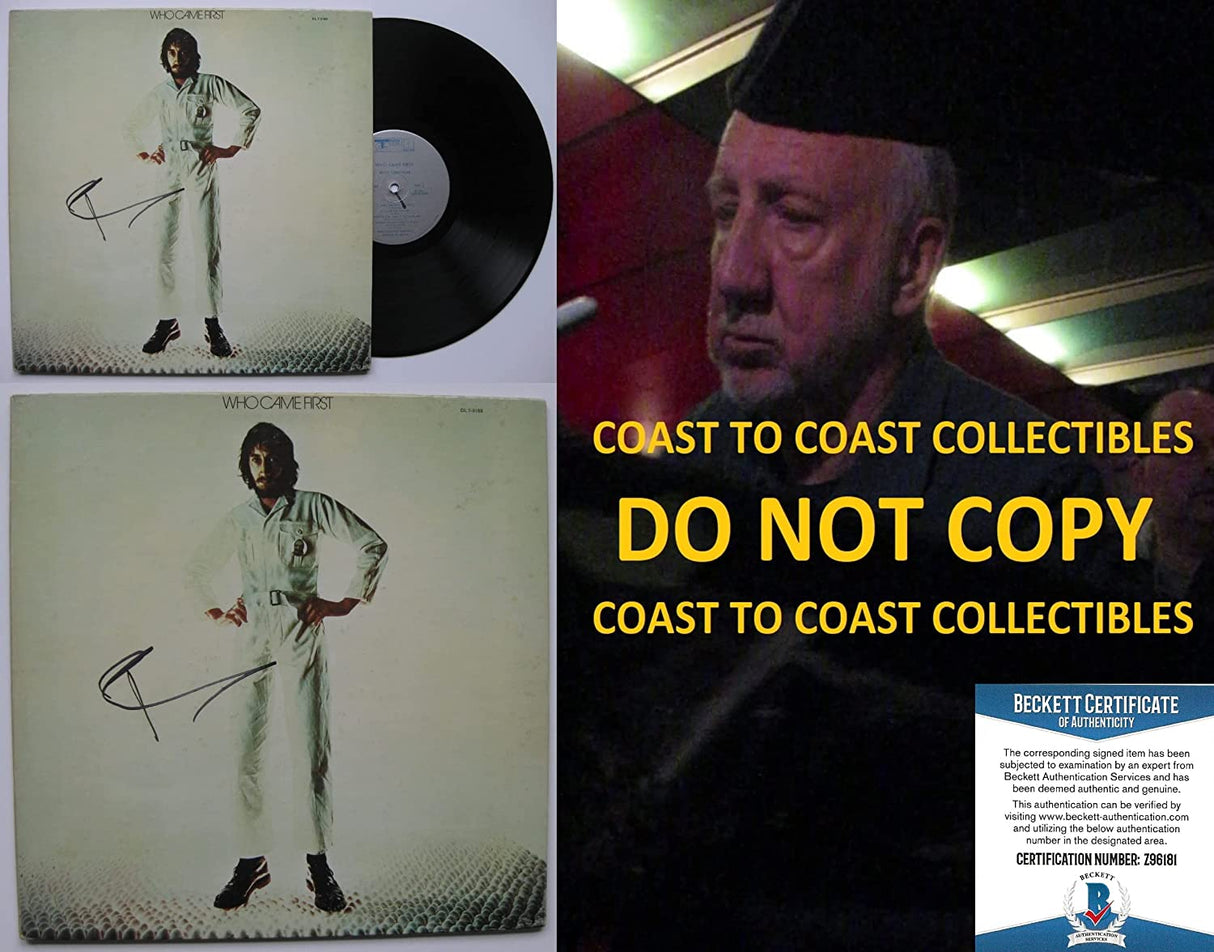 Pete Townshend signed Who Came First album vinyl record proof Beckett COA autographed STAR