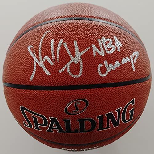Nick Young ''Swaggy P'' Golden State Warriors USC signed NBA basketball proof Beckett COA