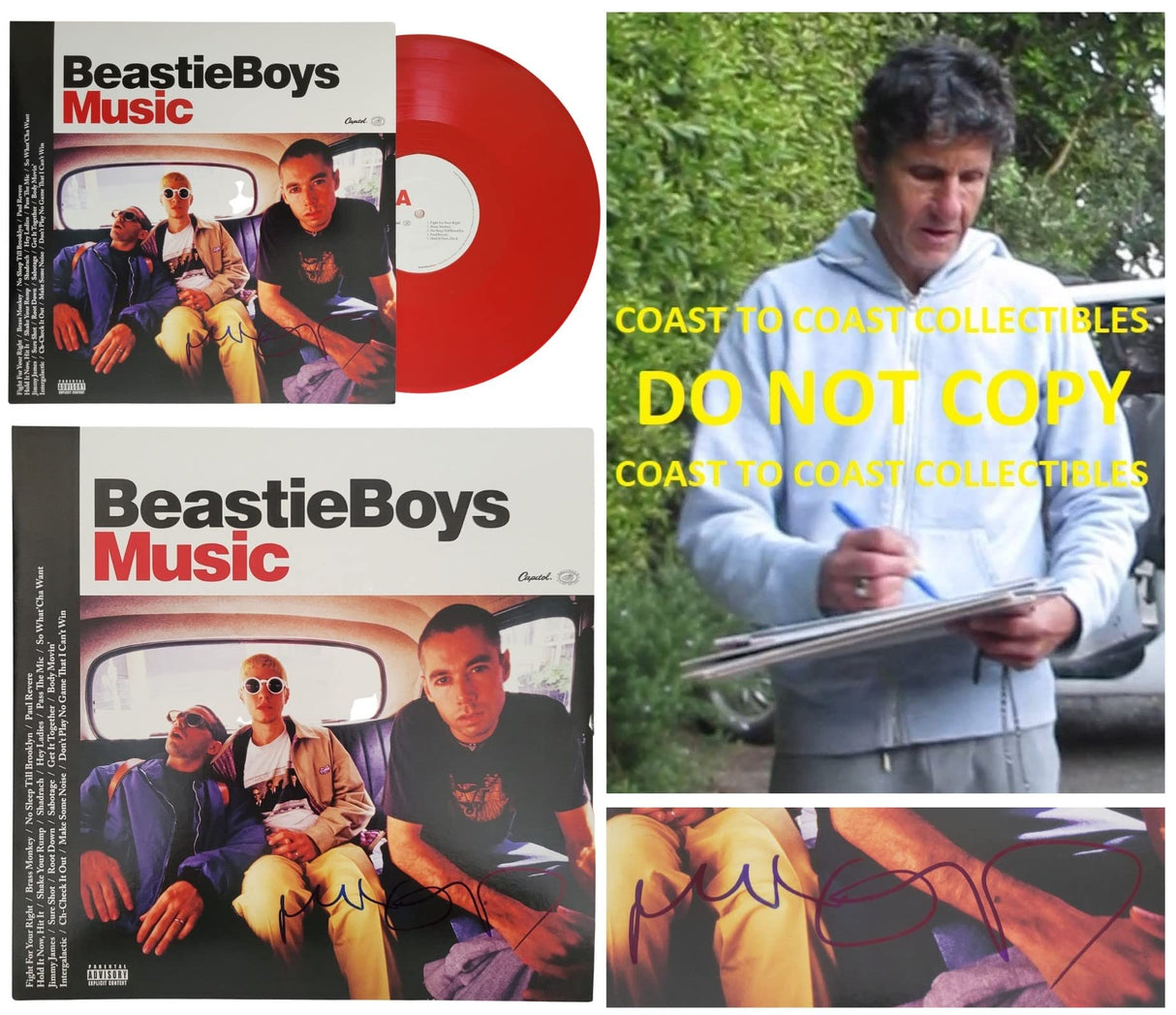 Mike Diamond signed Beastie Boys Music album vinyl Proof COA autographed STAR