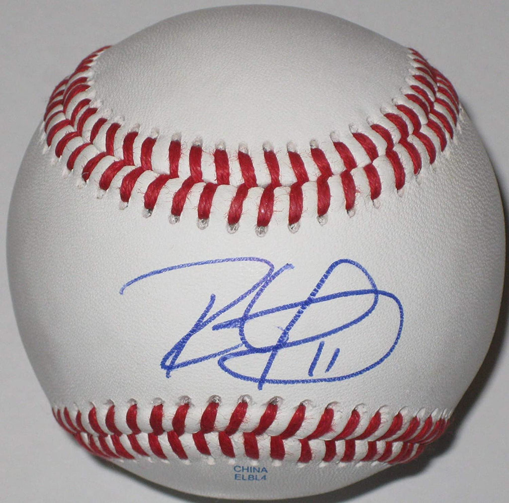 Ronald Guzman Texas Rangers signed autographed baseball COA exact proof